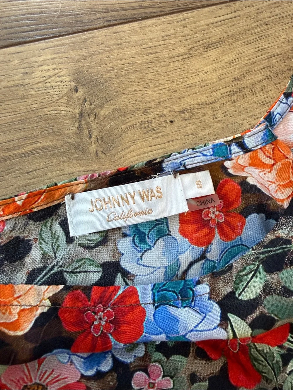 Johnny Was Belted Floral & Cheetah-Print Coverup